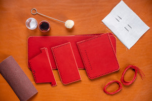 be the maker: diy leather wallet making kit from j.h.leather