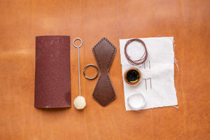 Premium leathercraft diy Kit- Key ring D2