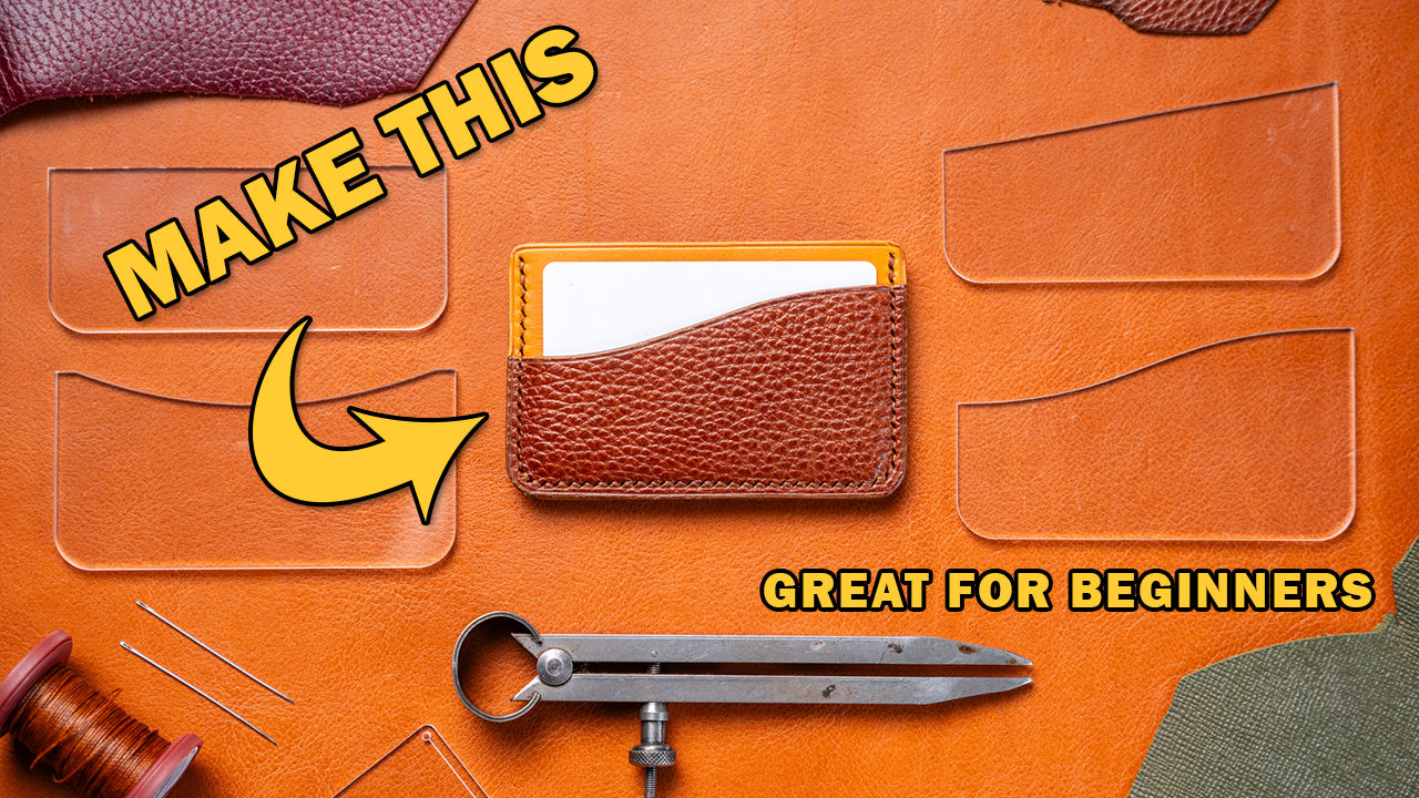 Make Your Own Card Holder // Beginner Leather Craft Project