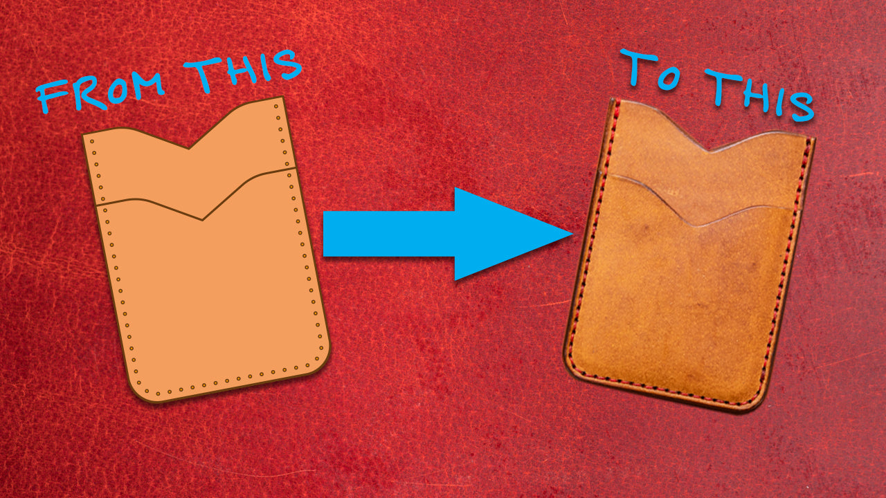 How I make digital patterns for leathercraft & glowforge setup