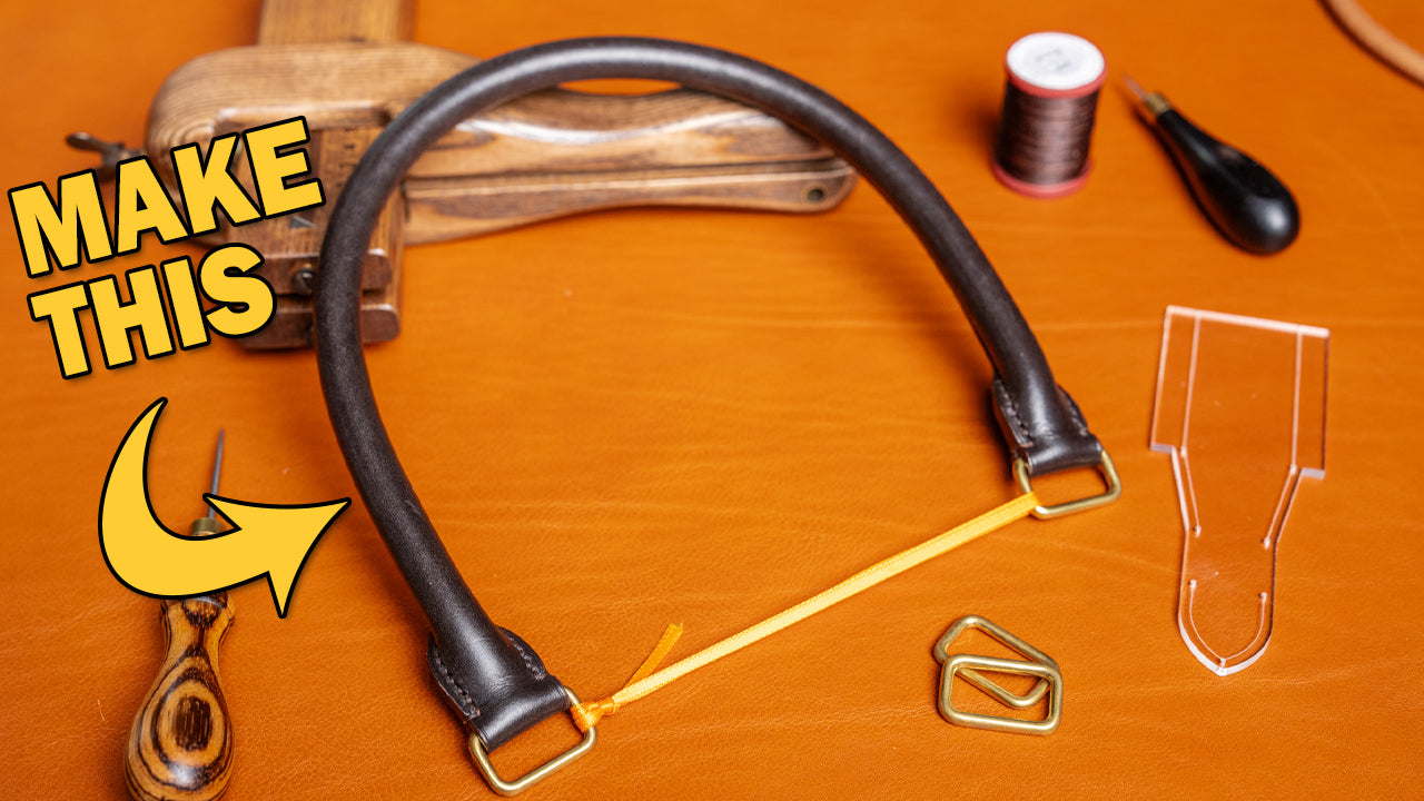 How To Make Rolled Leather Handles By Hand!