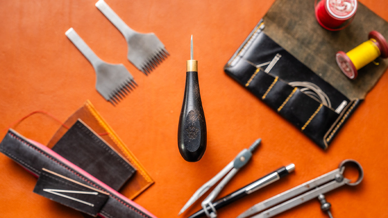 Get better at hand stitching leather