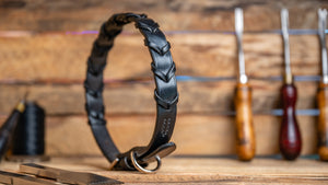 Traditional Leather Lacing // Laced Dog Collar Tutorial (but you can add this to ANY strap!)