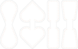 All 4 keyring designs included in pack