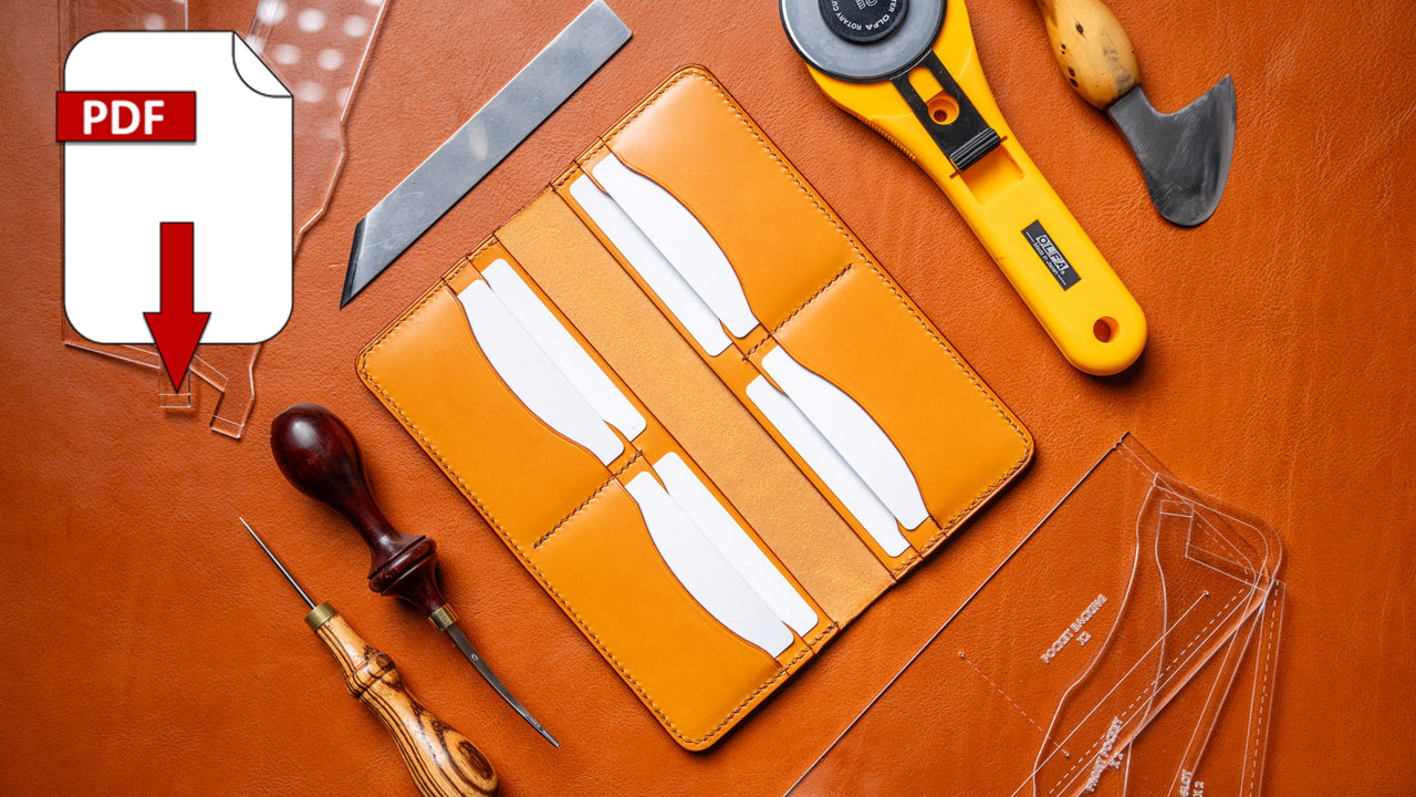 Beginner Long Bifold Wallet PDF Pattern Pack