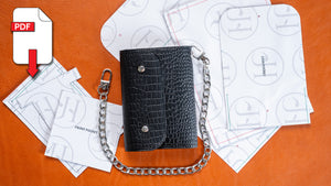 Biker Wallet PDF Pattern pack from J.H.leather