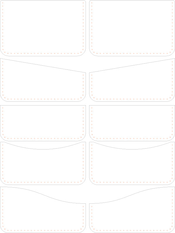 Leather card holder  with pocket options