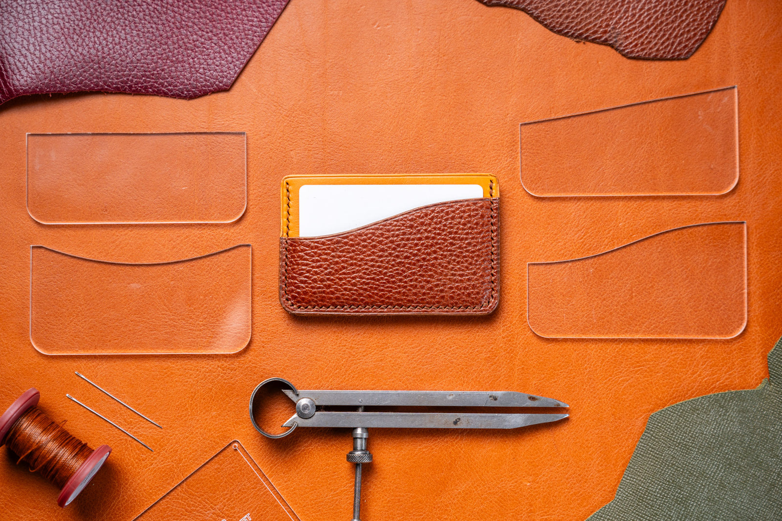 3 pocket card holder with 4 pocket designs