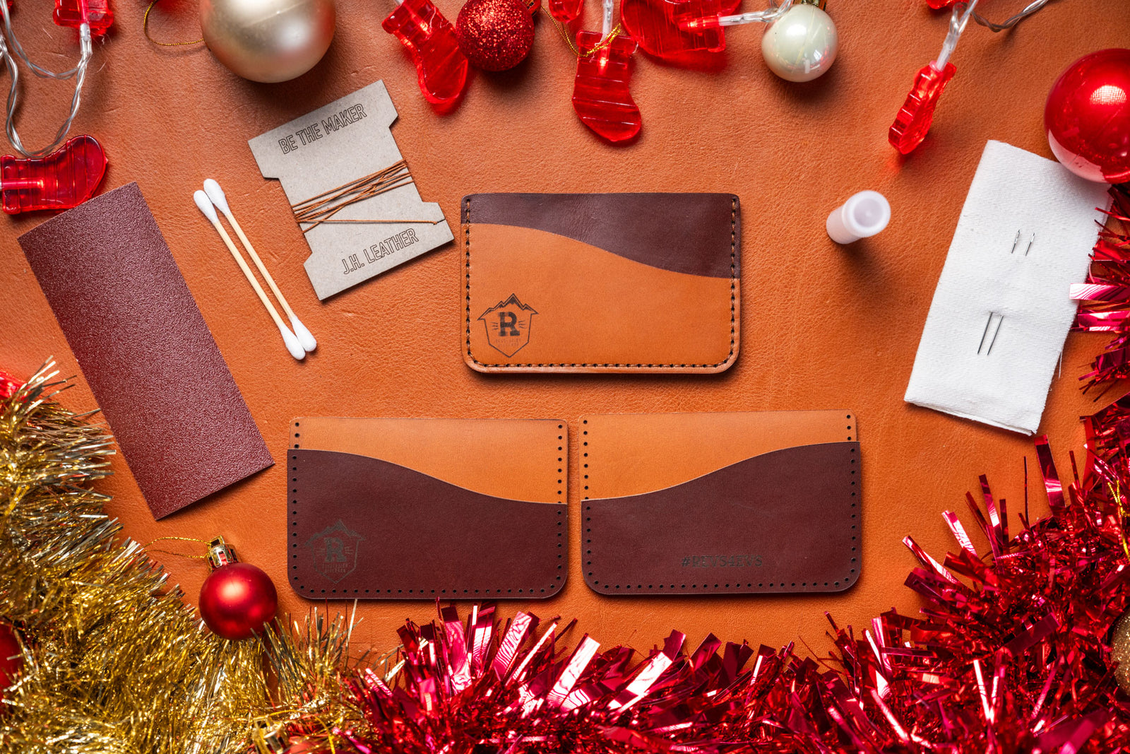 Be The Maker: Card Holder Premium DIY Leathercraft Kit REVO EDITION