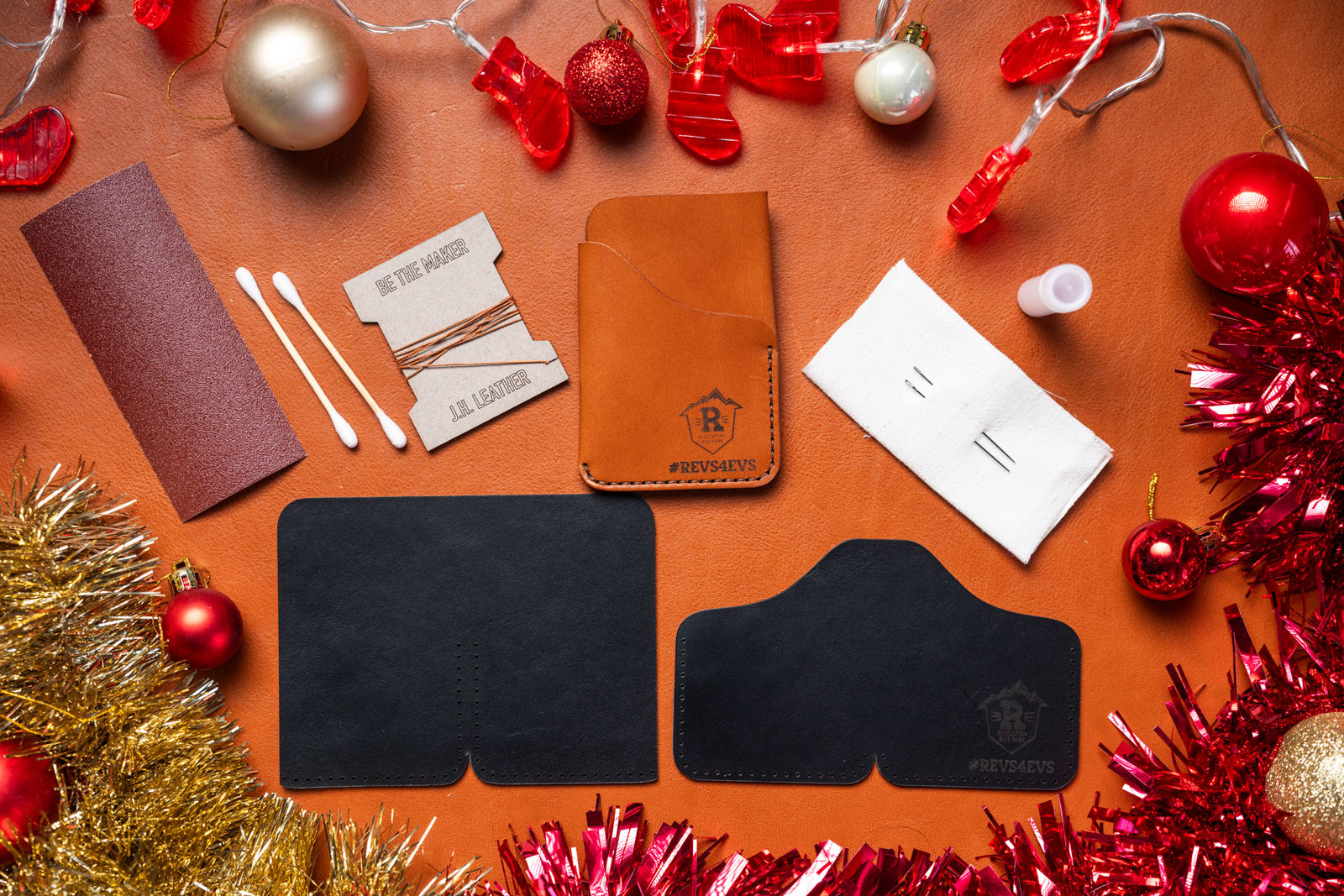 Be The Maker: 2 Piece Cardholder Premium DIY Leathercraft Kit REVO EDITION