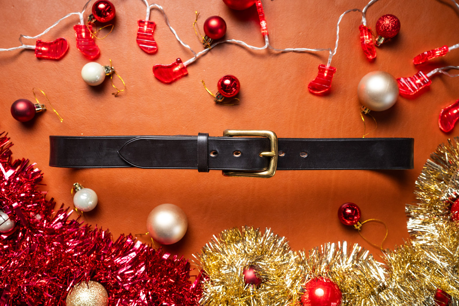 Dark Havana Handmade Leather Belt