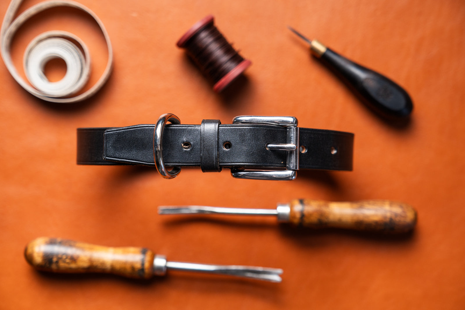 Black 1" Plain Collar