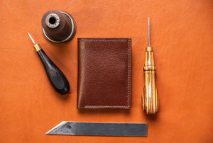 Dark Brown Vertical Bifold Wallet