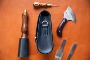 Distressed Navy Shoulder Bag