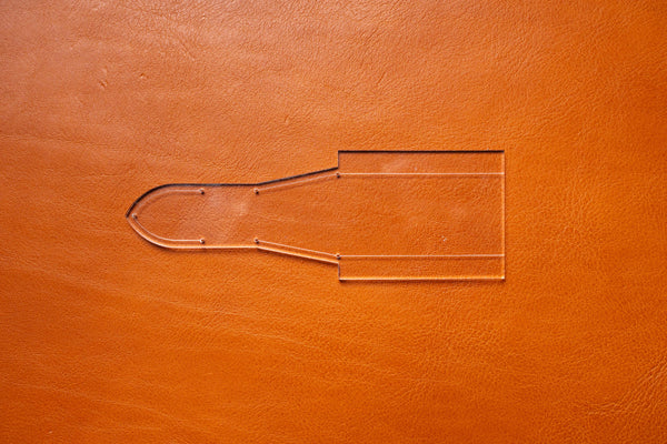 Rolled Leather Handle - Acrylic Template - J.H. Leather