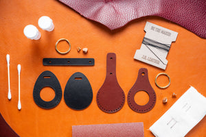 DIY Leather Apple AirTag Key Chain Kit Fom J.H.leather