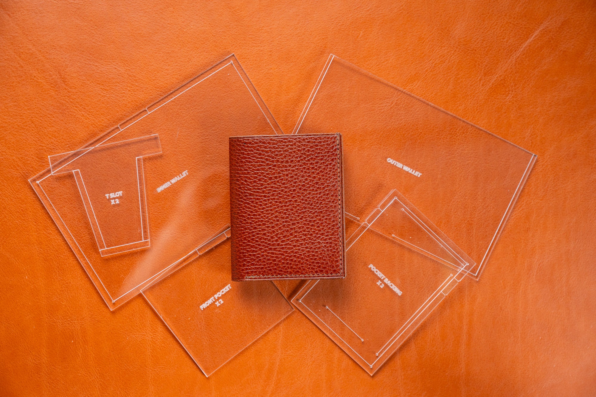 Vertical Bifold Wallet V2 - Acrylic Template