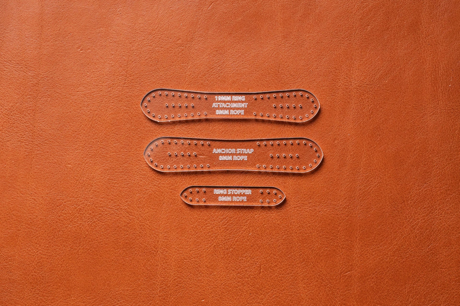 Leather Rope Pattern Rope and Leather Combination Acrylic Templates - J.H. Leather