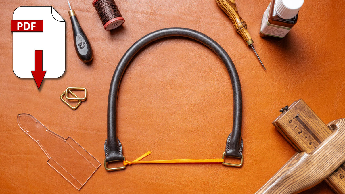 File Handle Patterns Rolled Leather Handle PDF Pattern Pack - J.H. Leather