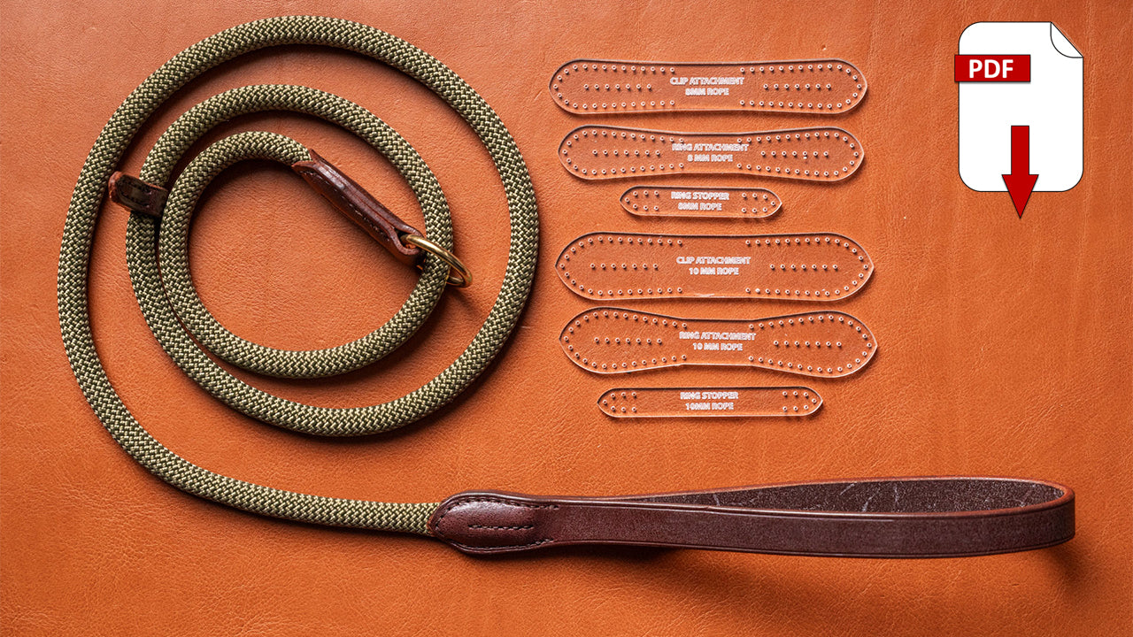Rope and Leather Leads PDF Pattern Pack