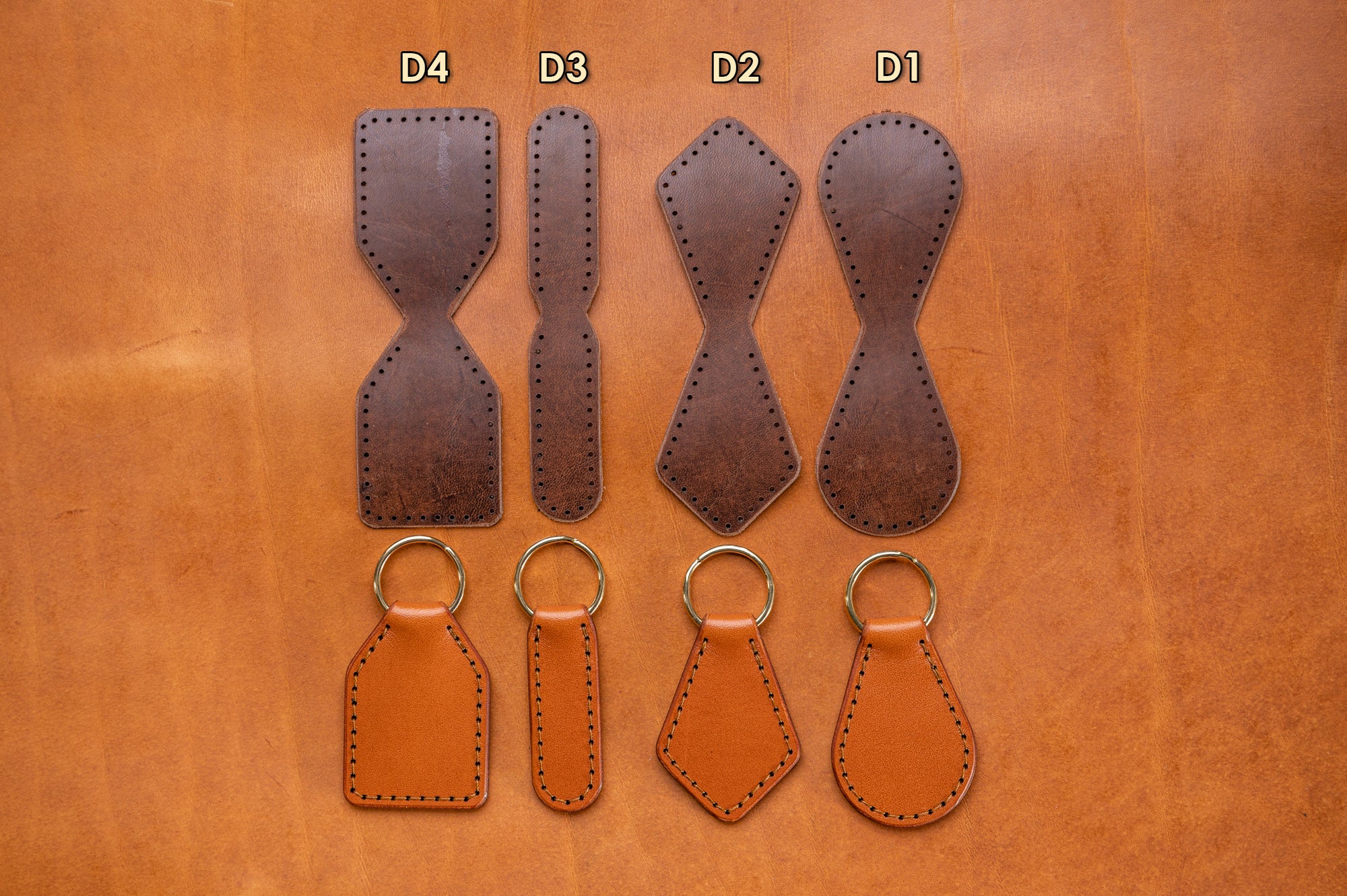 Be The Maker Key Rings Premium DIY Leathercraft Kit J.H. Leather