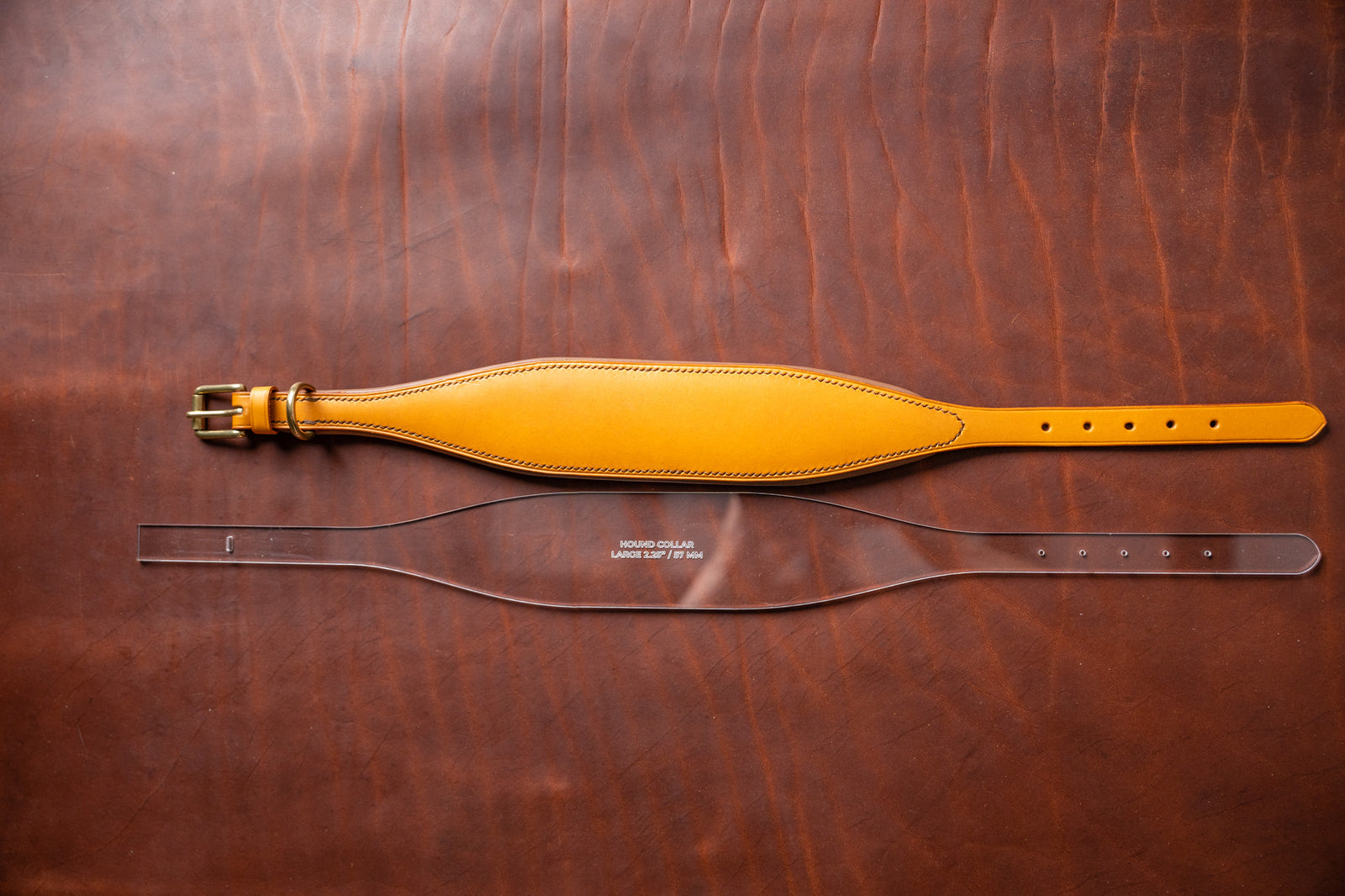 J.h.leather hound collar acylic template