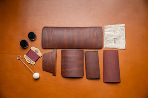 be the maker: diy leather wallet making kit from j.h.leather