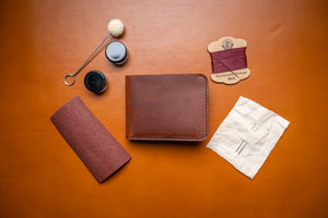 be the maker: diy leather wallet making kit from j.h.leather