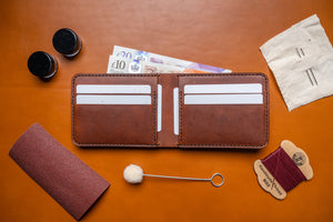 be the maker: diy leather wallet making kit from j.h.leather