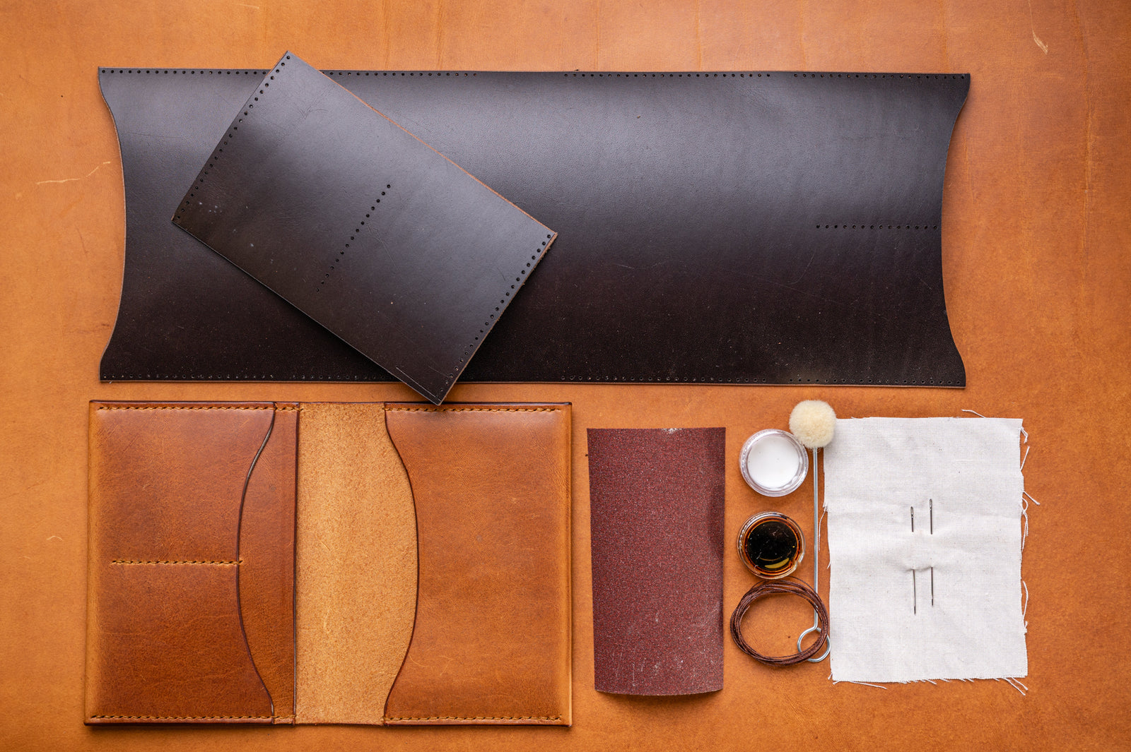 Premium DIY Leathercraft Kit - Passport Cover