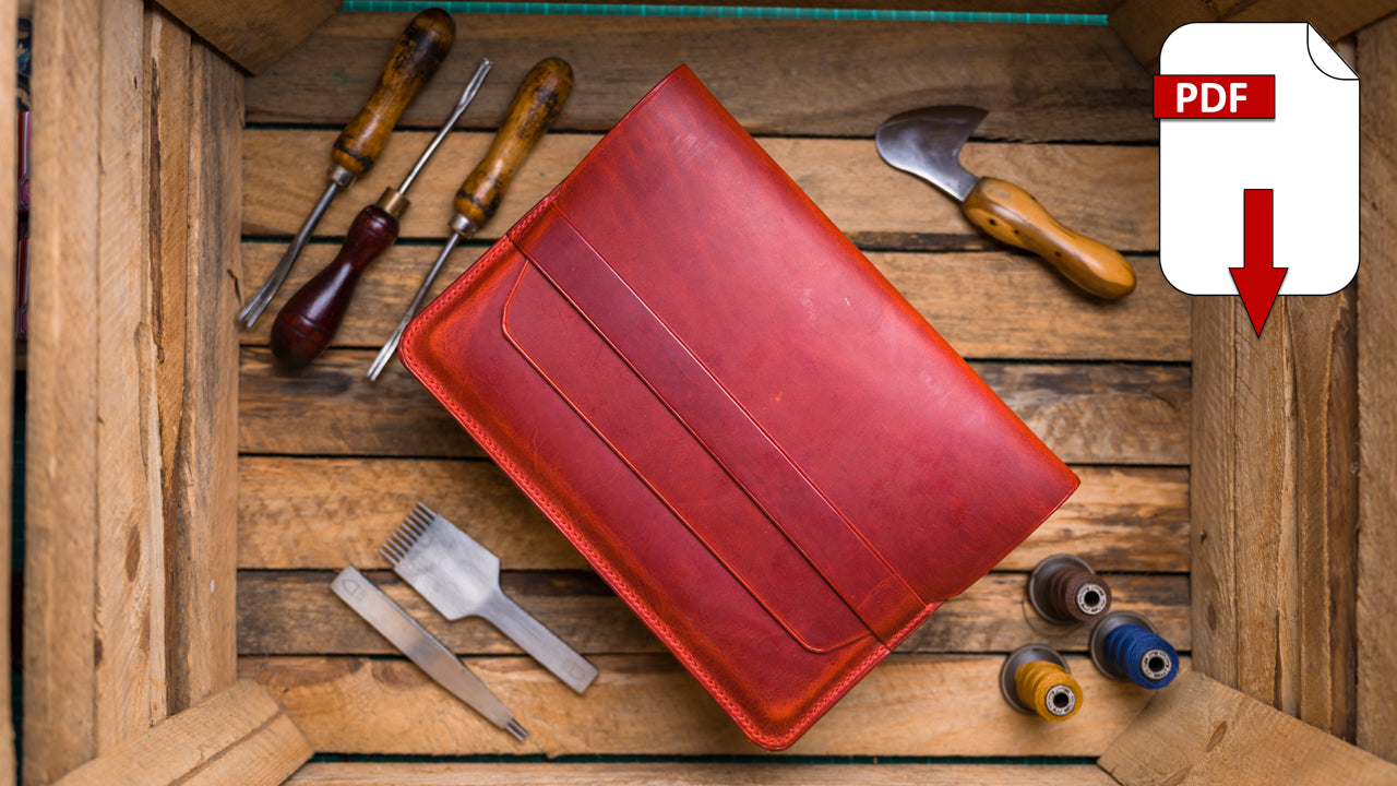 Tablet sleeve leather craft pattern pack and design guide