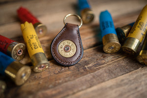 J.H. Leather shotgun keyring key fob