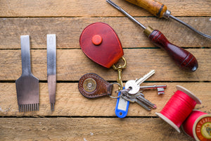 Coin purse keychain leathercraft pattern pack