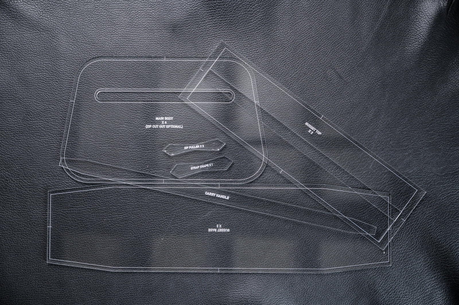 Grab Bag Acrylic Templates from J.H.leather