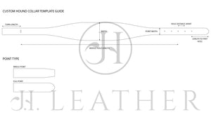 jhleather custom hound collar template