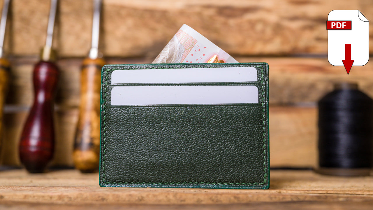 4 slot fully lined card wallet pdf pattern pack