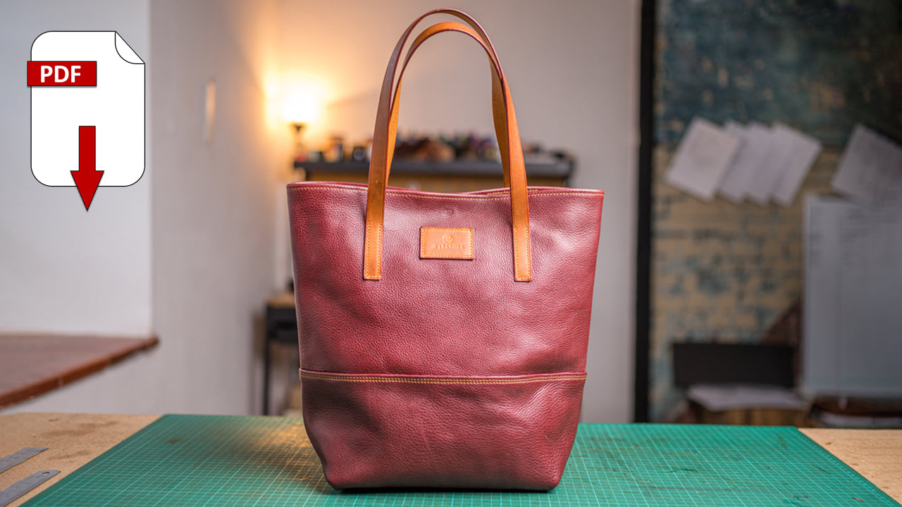 Tote Bag PDF Pattern Pack Leather - Main Image